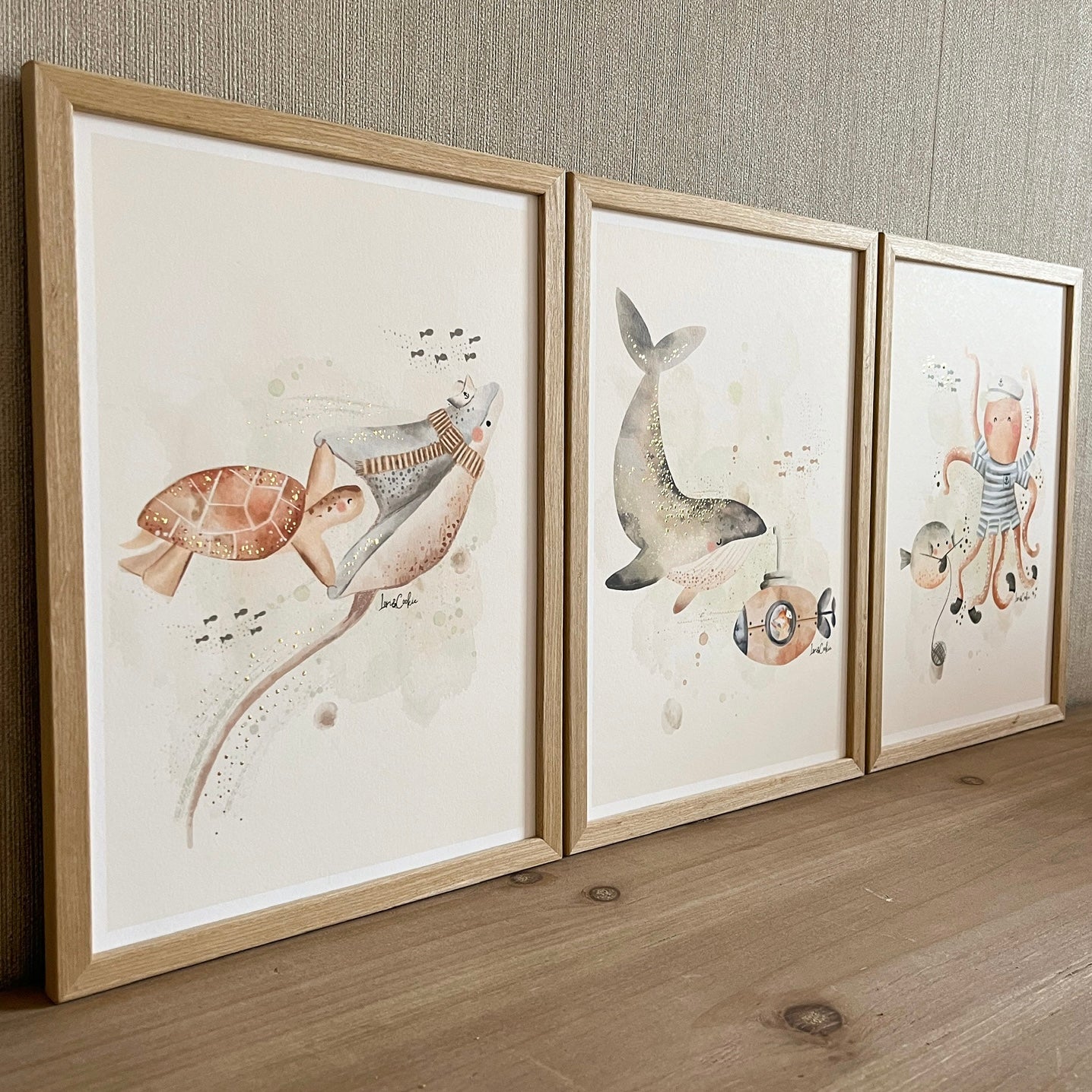 Zeedieren Poster set