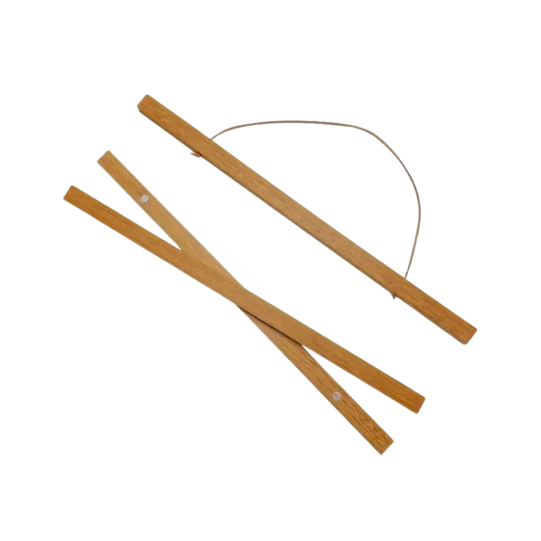Magnetische posterhanger - in Teak & Blank hout