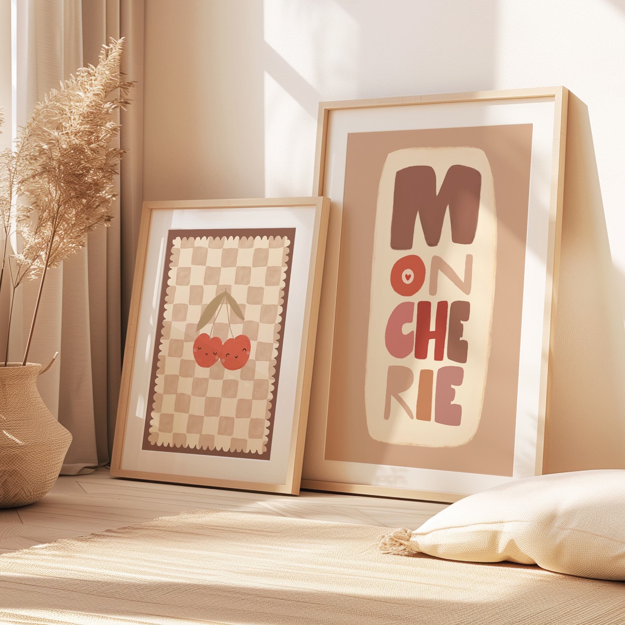 Handgeschilderde Kinderkamer Poster - Mon Cherie