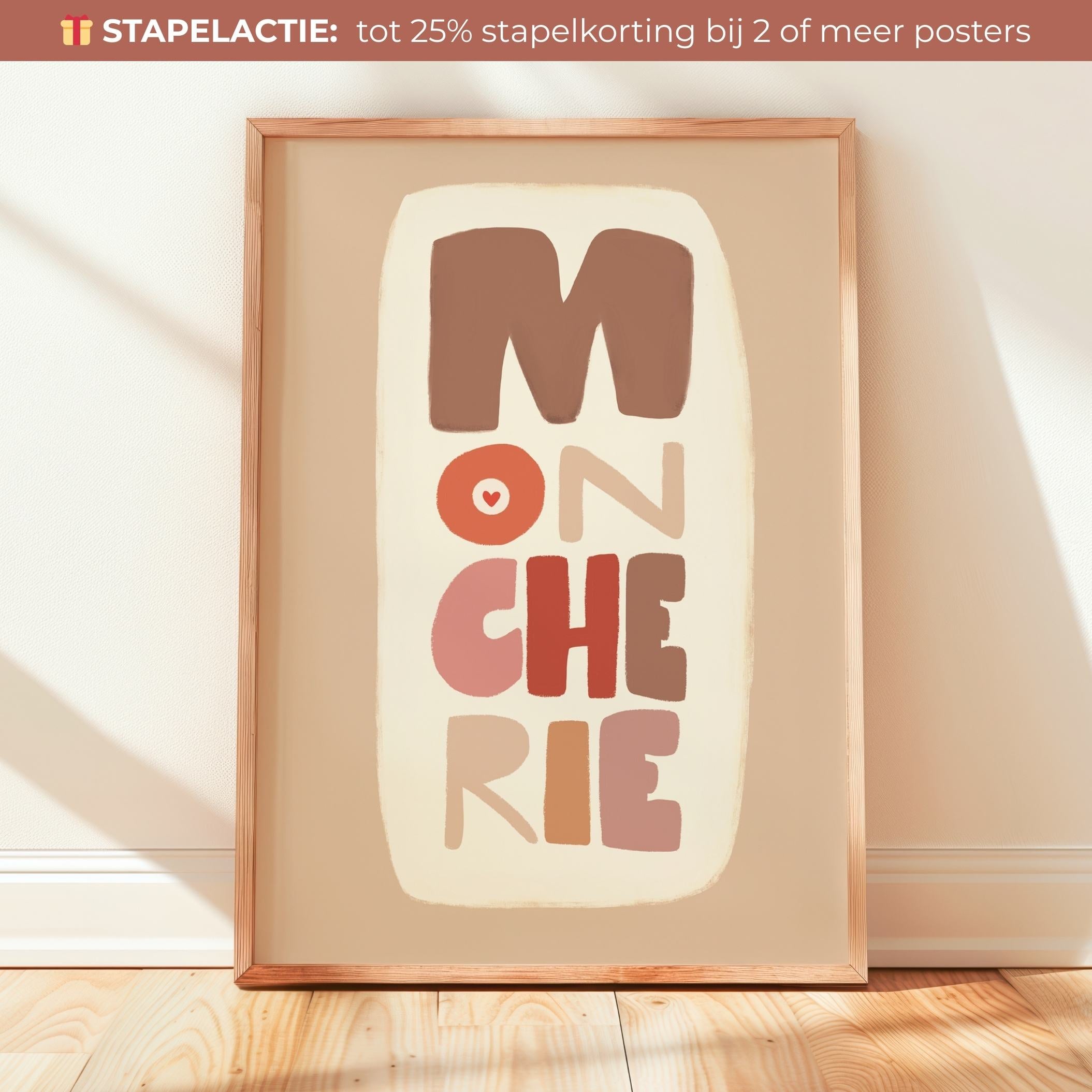 Handgeschilderde Kinderkamer Poster - Mon Cherie