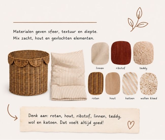 Stylingtips voor een kleine Scandinavische jongenskamer met posters en warme natuurlijke materialen